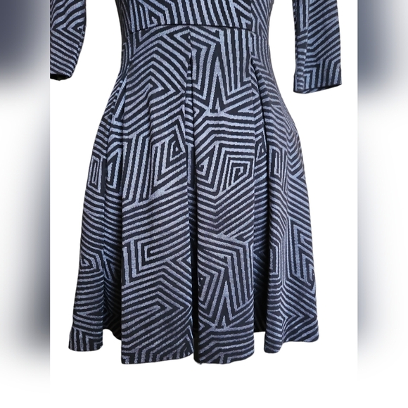 Armani Exchange Womens Black Gray Mini Dress Size Small - Picture 3 of 5